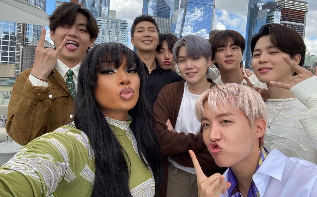 BTS’s RM Teases New Project with American Rapper Singer Meghan Thee Stallion